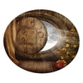 thumbnail image 4 of Round Resistance Microfiber Tablecloth, Decorative Table Cover , Wooden Door, 4 of 6