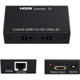 thumbnail image 2 of Convertidor HDMI sobre Ethernet SatelliteSale RJ45 CAT 5E / 6 hasta 196 pies Adaptador negro PVC, 2 of 7
