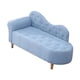 thumbnail image 2 of Sofá cama de esponja de tela Strade Fareast Limited 47x20x21 pulgadas Gris azul, 2 of 8