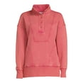 thumbnail image 5 of Time And Tru Women's Placket Pullover Top, 5 of 5