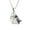 Black, variant on Art Attack Two Tone I Love My Dog Chain Necklace, Forever In My Heart Pet Lover Puppy Mom Rescue Charm Pendant, Black