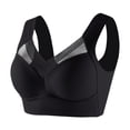 thumbnail image 4 of HAOTAGS Women Wireless Lace Bra, Wireless Lace Moisture-Wicking Activewear Yoga Bras Black 4XL, 4 of 4