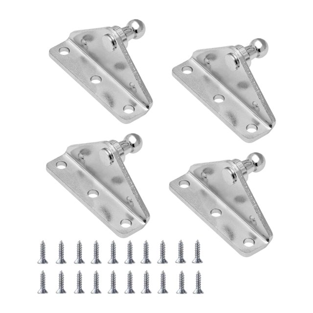 4 Soportes de Montaje para Rótulas de 10 Mm, Soportes de Montaje en Forma de L, Portátiles, con 20 Tornillos, Aleación, Repuesto, Accesorio Profesiona