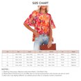 thumbnail image 4 of Camiseta estampada para mujer, mangas media campana, blusa holgada de verano con cuello redondo y ajuste holgado, 4 of 6
