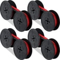 thumbnail image 1 of 4 Pairs Typewriter Ribbon Twin Spool Typewriter Ribbons Black and Red Ink Twin Spool Combo Pack Ink Replacement Parts, 1 of 5