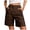 Coffee, variant on felwors Womens Cargo Shorts Bermuda Work Shorts with Pockets Knee Length Summer Casual Coffee for Size S