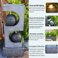 thumbnail image 6 of Water Fountains Modern Waterfall Water Feature Outdoor Large Fountain with Lights for Patio Yard Deck Porch Pool, Home Decor, 6 of 6