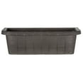 thumbnail image 3 of 24" Adjustable Railing Planter - Rattan Look - Grey, 3 of 6