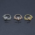 thumbnail image 6 of GKNET Nose Ring Zircon Tragus Hoop Cartilage Rings Body Delicate Jewelry Round Septum Ring NEW-gold-1, 6 of 9
