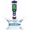 thumbnail image 2 of Medidor de Ph electrónico 5 en 1, mide Ph, TDS, Ec, salinidad y temperatura, probador de calidad del agua, pantalla LCD Bf, 2 of 6