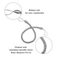 thumbnail image 2 of BEL AVENIR Curtain Rope Tiebacks, Drapery Rope Holdbacks with 4 Metal Screw Hooks, 2 Pair - Silver, 2 of 4