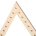 thumbnail image 4 of Phenofice Weaving Tool Kit 2Pcs Craft Weaving Triangle for Children Beginners in Beige Wood Material, 4 of 5