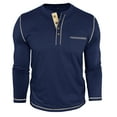 thumbnail image 5 of BXINGOHAI Men's Quarter Zip Pullover Long Sleeve Golf Shirts for Men Thermal 1/4 Half Zip Sweatshirts Navy 3XL, 5 of 7