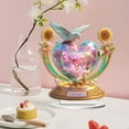 thumbnail image 2 of AUDeals Creative Heart 2D Flat Acrylic Ornament A Choice for Living Room & Desk Valentines Heart Decorations Heart Shaped Baubles ging Ornaments Decorations for Valentine, 2 of 4