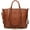 Brown, variant on CoCopeaunts Large Capacity Shoulder Bag for Women Top Handle Handbag PU Leather Crossbody Bag Retro Tote Bag