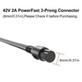 thumbnail image 5 of 42V 2A Power Supply Adapter for 36V Electric Equipment with Female 3-Prong Inline Connector, 5 of 13