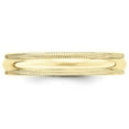 thumbnail image 3 of Auriga Fine Jewelry 10K Yellow Gold 4mm Milgrain Half Round Wedding Band for Women Size- 10, 3 of 6