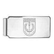 Sterling Silver LogoArt Official Licensed Collegiate University of Memphis (UofM) Money Clip Crest