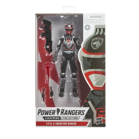 UPC: 5010993856411 | Power Rangers Lightning Collection S.P.D. A-Squad Red Ranger 6-Inch Premium Collectible Action Figure Toy Accessories