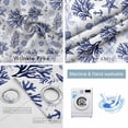 thumbnail image 2 of Navy Blue Coastal Blackout Curtains for Bedroom, Coral Starfish Seaside Summer Beach Thermal Insulated Kitchen Drapes with Grommets, Light Blocking Window Treatment, 2 Panels 52" x 54", 2 of 7