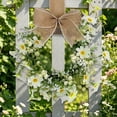 thumbnail image 5 of 9.06in Multicolor Daisy Spring Wreath Artificial Wall Hanging Window Home Farmhouse Decor, 5 of 5