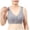 Light Gray, variant on NIEWTR Bra for Senior Women Front Closure Breathable Bra Wireless No Underwire Lift up Bras with Back Support(Beige,42)