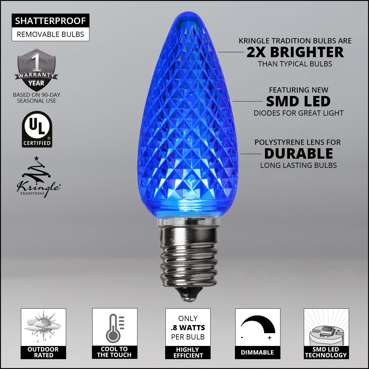 Kringle traditions sale c9 opaque bulb