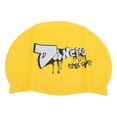 thumbnail image 3 of Chapeau de Natation Imprimé Imperméable Antidérapant à Rayures pour Adultes, 3 of 7