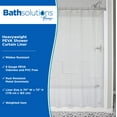 thumbnail image 2 of Kenney Heavyweight PEVA Shower Curtain Liner, Clear, 70" W x 72" H, 2 of 7