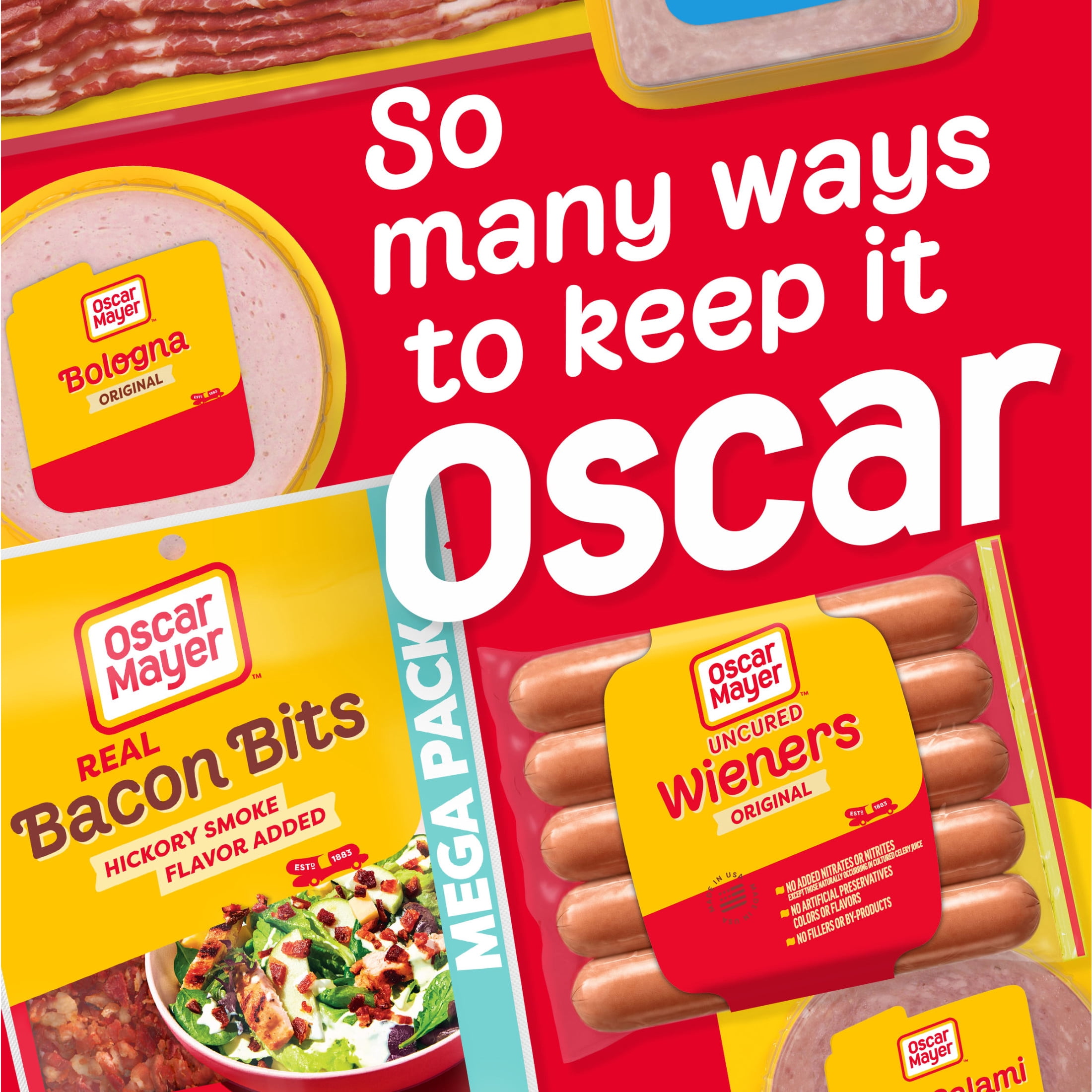 (5 pack) Oscar Mayer Real Bacon Bits Mega Pack, 9 oz Bag, 2-2.5 cups
