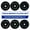 160lb set, variant on INTRTLOCKINGING TILES 100 LB Bumper Plates, 2-Inch Olympic Black Rubber Weight Set for Home Workouts, Weightlifting and Strength Training