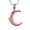 Colorful, variant on Moon Cremation Neckalce for Ashes for Women Men, Stainless Steel Memorial Lockets Keepsakes Jewelry for Ashes Pendant