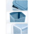 thumbnail image 6 of PanBiqintyy Double Layer Vegetables Sealed Keeper Fresh Storage Box With Drain Basket Refrigerator Use Draining Crisper Strainers Container, 6 of 9