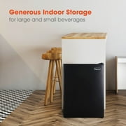 Magic Chef 18.5 inch Width 2.4 Cu. ft. All Refrigerator in Black with Single Door
