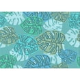 thumbnail image 1 of Ahgly Tapis Rectangulaire Lavable en Machine Intérieur Transitionnel Vert Mer Clair, 4 Pieds x 6 Pieds, 1 of 7