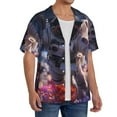thumbnail image 2 of KLL Astronaut In Cosmic Garden Print Men's Shirt Short Sleeve Button Down Summer Cuba Beach Shirts- 4X-Large, 2 of 5