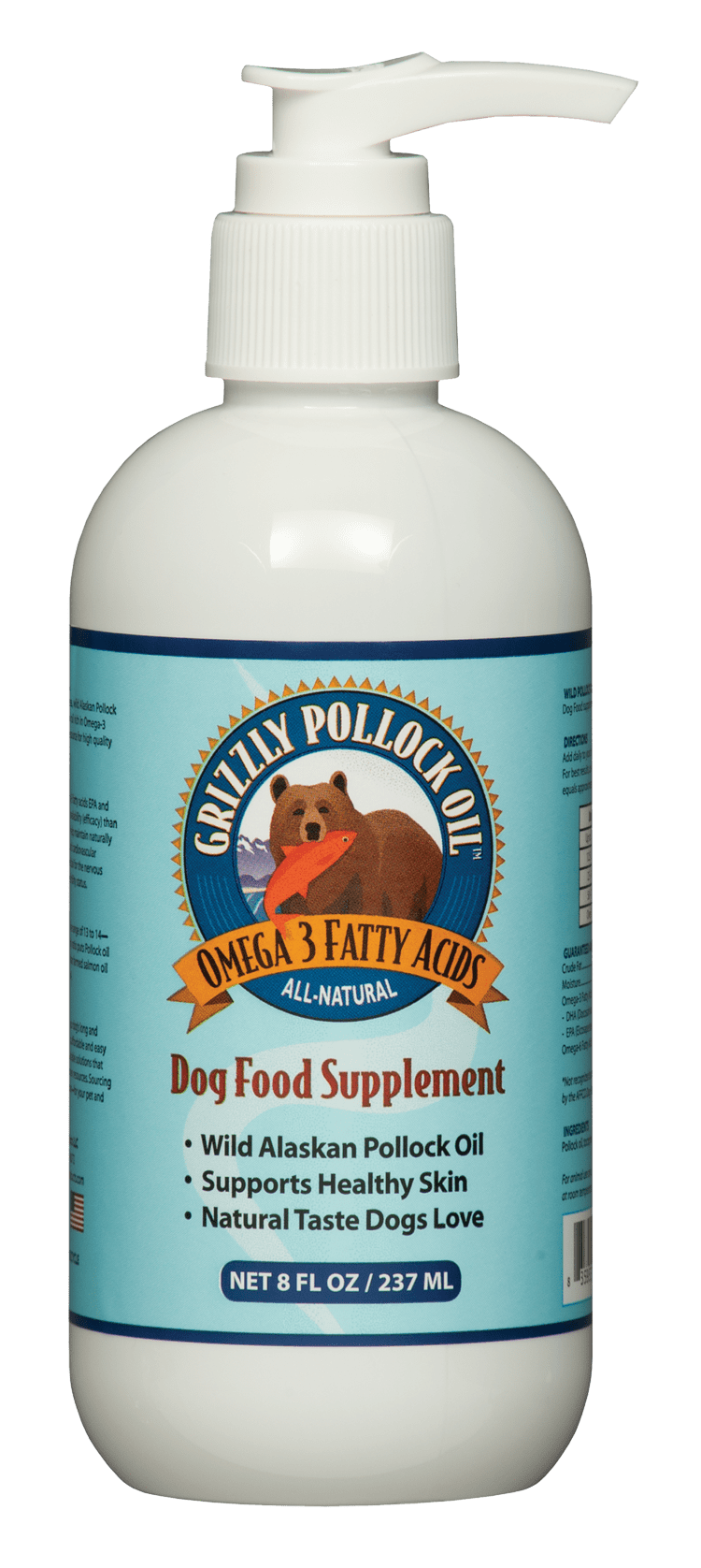 Grizzly Pollock Oil for Dogs 8oz