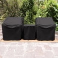 thumbnail image 4 of 3-Piece Patio Chair Covers Set, Waterproof Outdoor Furniture Covers for Patio, Lawn & Garden Chairs, Black, 4 of 9