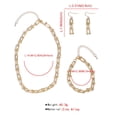 thumbnail image 4 of Personality Chain Jewelry Set - Necklace, Bracelet or Anklet and Earrings, 4 of 11