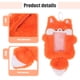 thumbnail image 3 of GOOHOCHY Portatarjetas de foto de Kpop de peluche peludo con llavero, funda para fotos de animales, tarjetero para identificación bancaria, tarjetero con forma de animal, 3 of 8