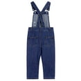 thumbnail image 2 of KIDSCOOL SPACE Girls Slim Ripped Holes Scratched Fashion Jeans Overalls Blue,7-8 Years, 2 of 8