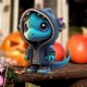 thumbnail image 1 of Estatua de dinosaurio de Halloween, figuras de dragón geniales, figura de Animal, escultura de jardín para el hogar, jardín, estantería al aire libre Púrpura BLESIY Estatua de dinosaurio de Halloween, 1 of 8
