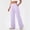#549-Purple, variant on Wowcloth Women's Yoga Pants with Elastic Waist and Pockets, Solid Color Cotton Waffle Knit for Jogging and Casual Wear