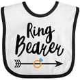 thumbnail image 3 of Inktastic Ringbearer with Arrow Boys Baby Bib, 3 of 4