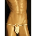 thumbnail image 1 of Tanga de hombre con cintura fina en forma de O, conjunto JJ de plástico con círculos grandes, ropa interior sexy para hombre, pantalones de seda de hielo de alta elasticidad para hombre, 1 of 6
