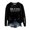 Black, variant on Hauaitttt Women's Casual Crewneck Print Sweatshirt Fashionable Pullover Hoodie Top for Daily Wear Ladies Oversized Sweatshirts Band Tees Women Vintage Set Light Sweatshirt Women Distressed plus Size