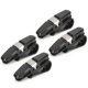 thumbnail image 4 of Clip Hanger Montura De Anteojos, Anticaída Conveniente Clip De Doble Extremo Soportes De Anteojos Para Parasol De Automóvil Con Clip De Tarjeta De Boleto Para Interior Automotriz ANGGREK Titanio, 4 of 8
