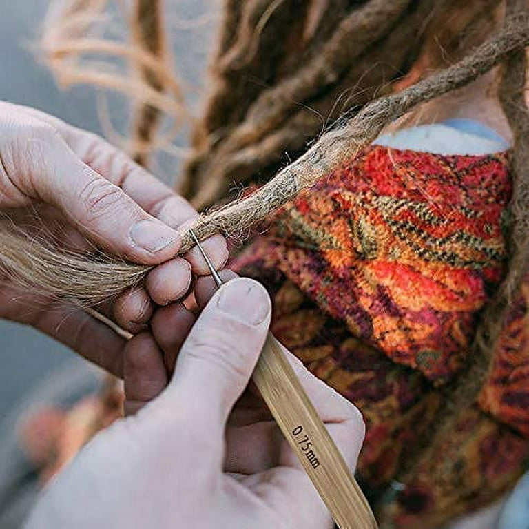  KACOLA Dreadlock Crochet Hook for Hair, Loc Needle for