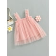 thumbnail image 3 of Bagilaanoe Toddler Baby Girl Tulle Dress Pleated Sleeveless A-line Princess Dresses 6M 12M 24M 3T 4T 5T Casual Swing Sundress, 3 of 8