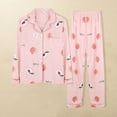 thumbnail image 2 of Babysbule Womens Sets Women Fashion Cute Printing Sleep Shirt and Pant Turn Down Pajama Sets, 2 of 3